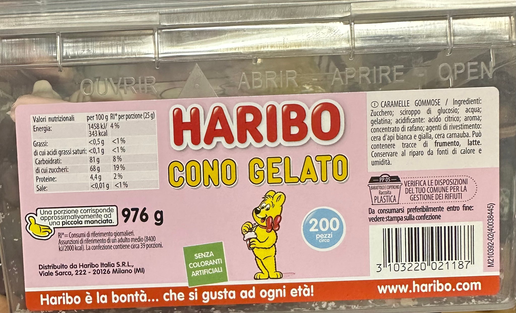 Caramelle Cono gelato Haribo